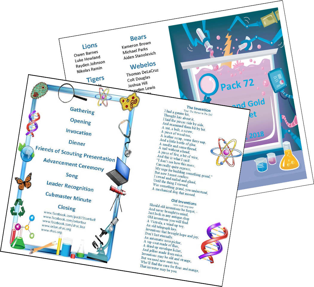 Pack Meeting And Blue And Gold Banquet Ideas Including (1050x960), Png Download