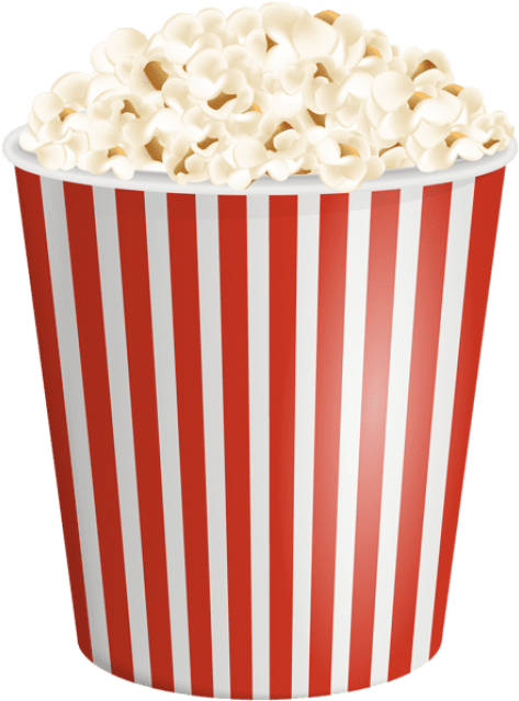 Download Box With Popcorn Clipart Png Photo (480x643), Png Download