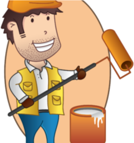 Construction Clipart Painter (640x480), Png Download