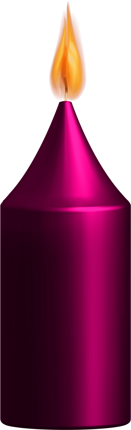 Download Pink Candle Clipart Png Photo (480x1478), Png Download