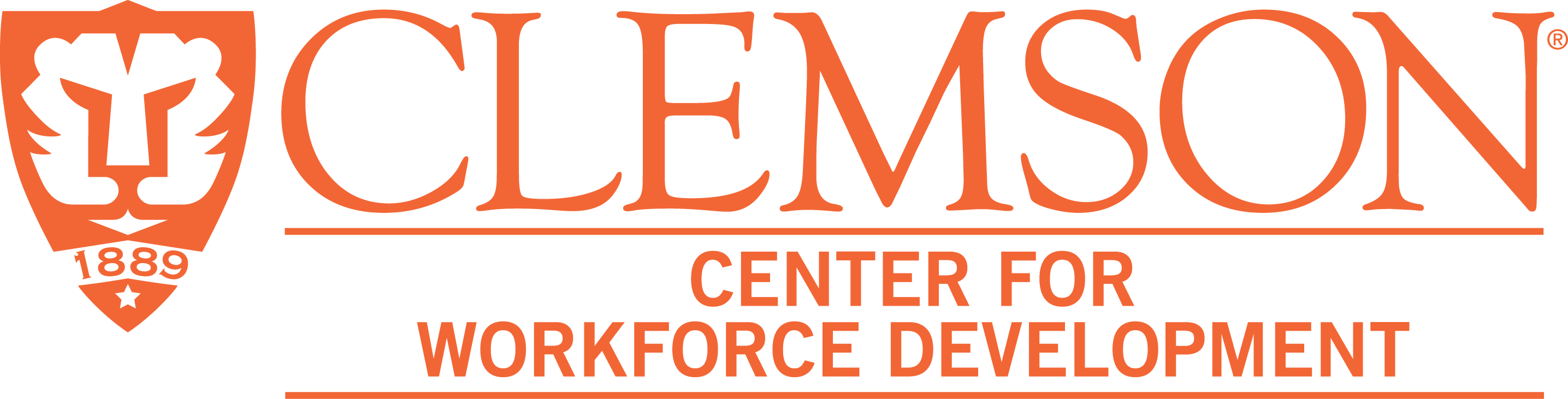 Clemson University Center For Workforce Development (2871x731), Png Download