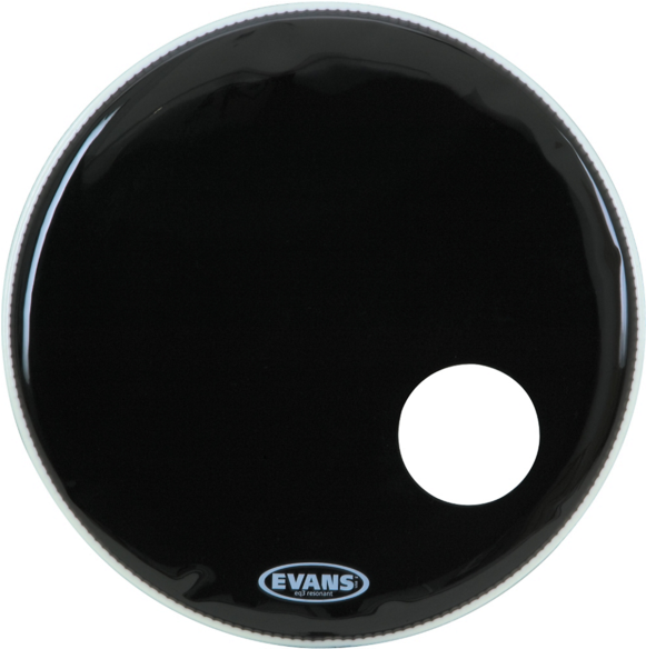 Evans Eq3 Reso Black Bass Drum Head (580x725), Png Download