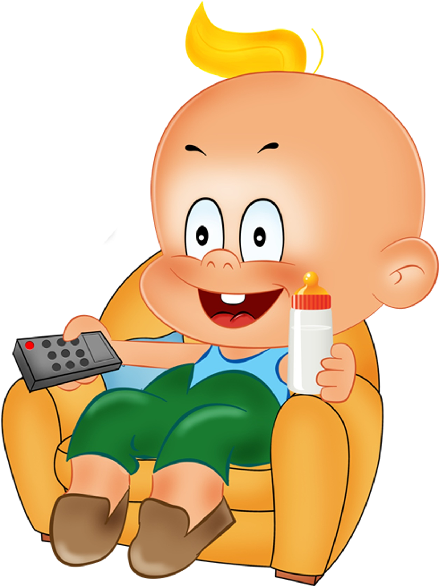 Funny Baby Boy Playing Cartoon Clipart (600x600), Png Download