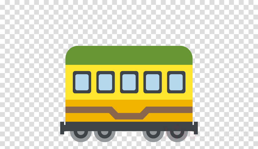 Train Car Emoji Clipart Railroad Car Rail Transport (900x520), Png Download