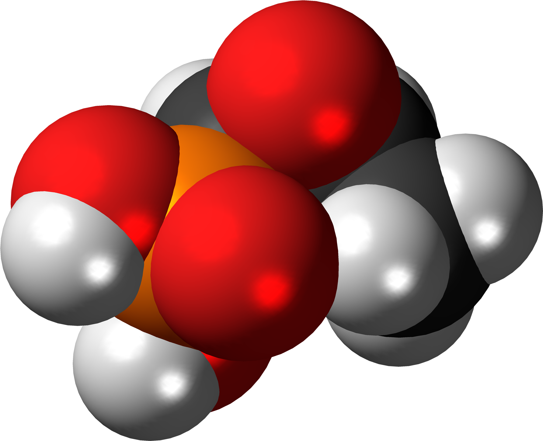 Fosfomycin 3d Spacefill (2000x1665), Png Download