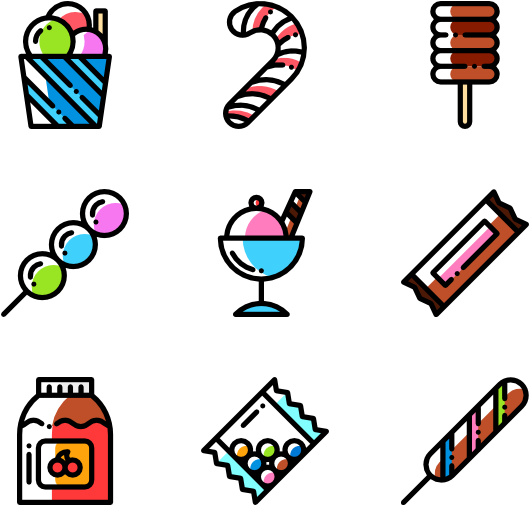 Sweets Candies (600x564), Png Download
