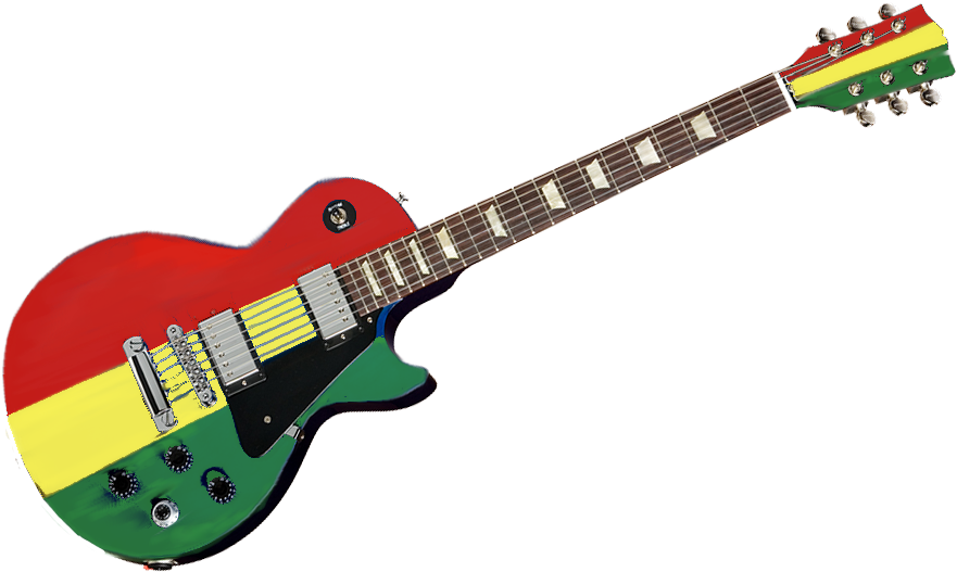 Reggae Guitar (951x526), Png Download