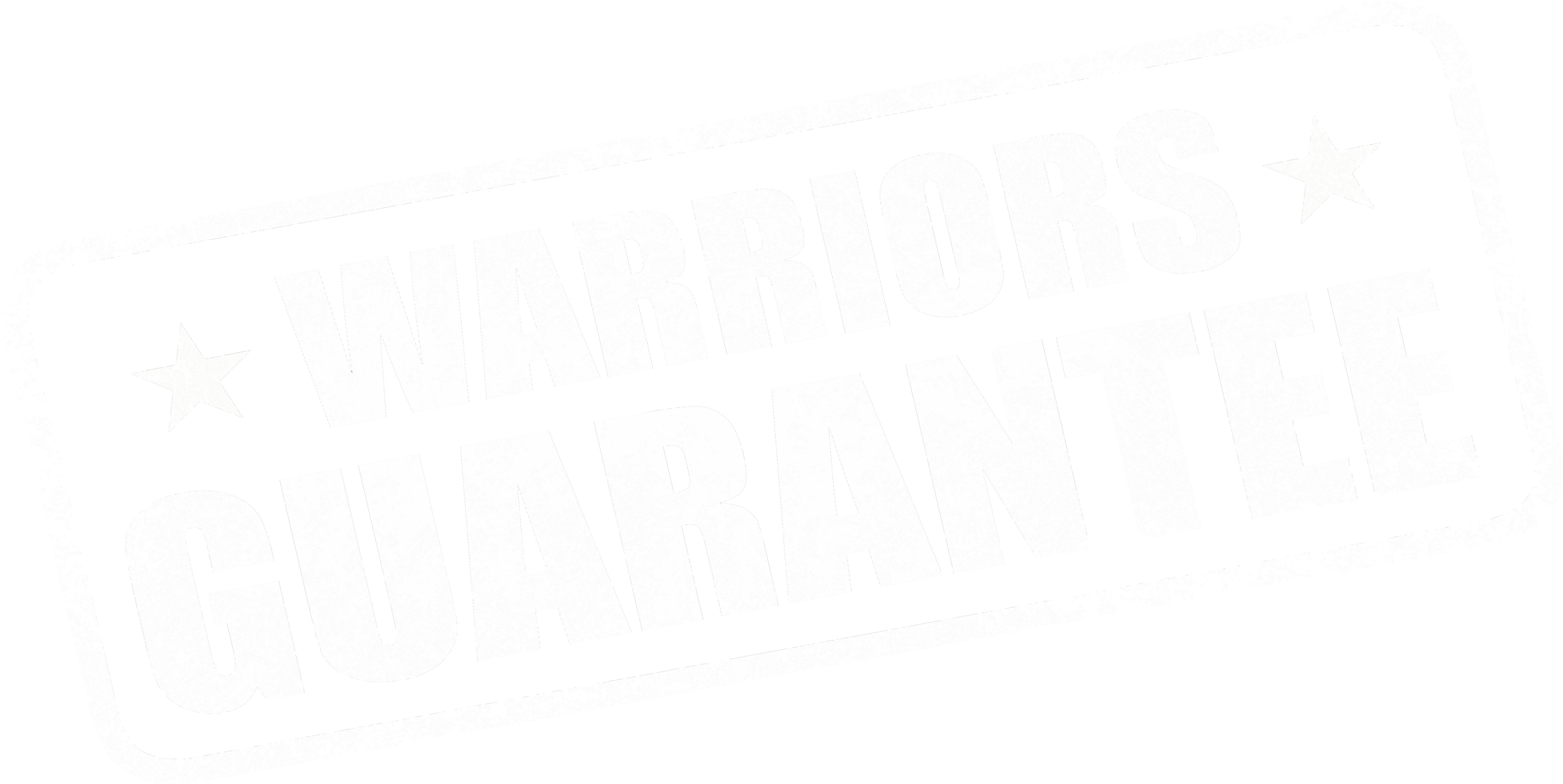 Warrior Guarantee Small (3408x1789), Png Download