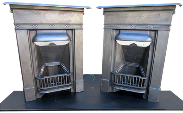 Two Late Edwardian To 1930s Fireplaces 3 (600x600), Png Download