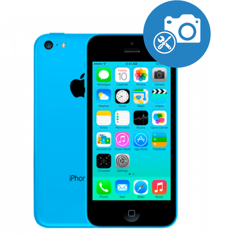 Apple Iphone 5c Rear Camera Repair (800x800), Png Download