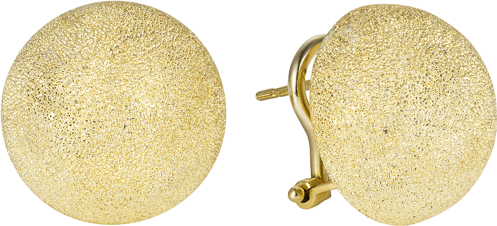 Florentine Finish Medium Button Studs With Clip (1285x1500), Png Download