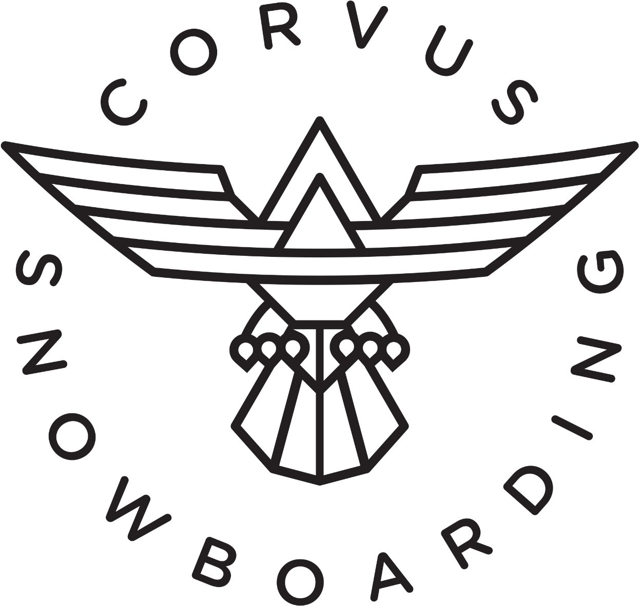 Corvus Snowboarding - Split Spearhead (1280x1280), Png Download