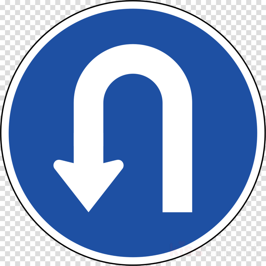 Traffic Sign Clipart Traffic Sign U-turn (900x900), Png Download