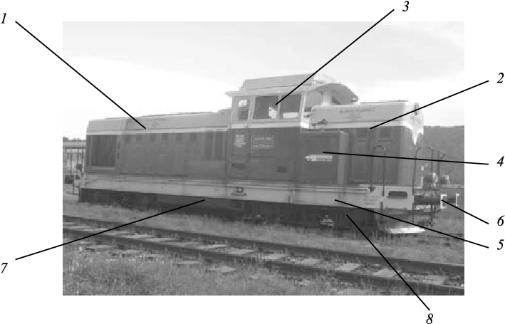Components Of Locomotive Ldh 125 Of 920 Kw 1 Large (733x475), Png Download