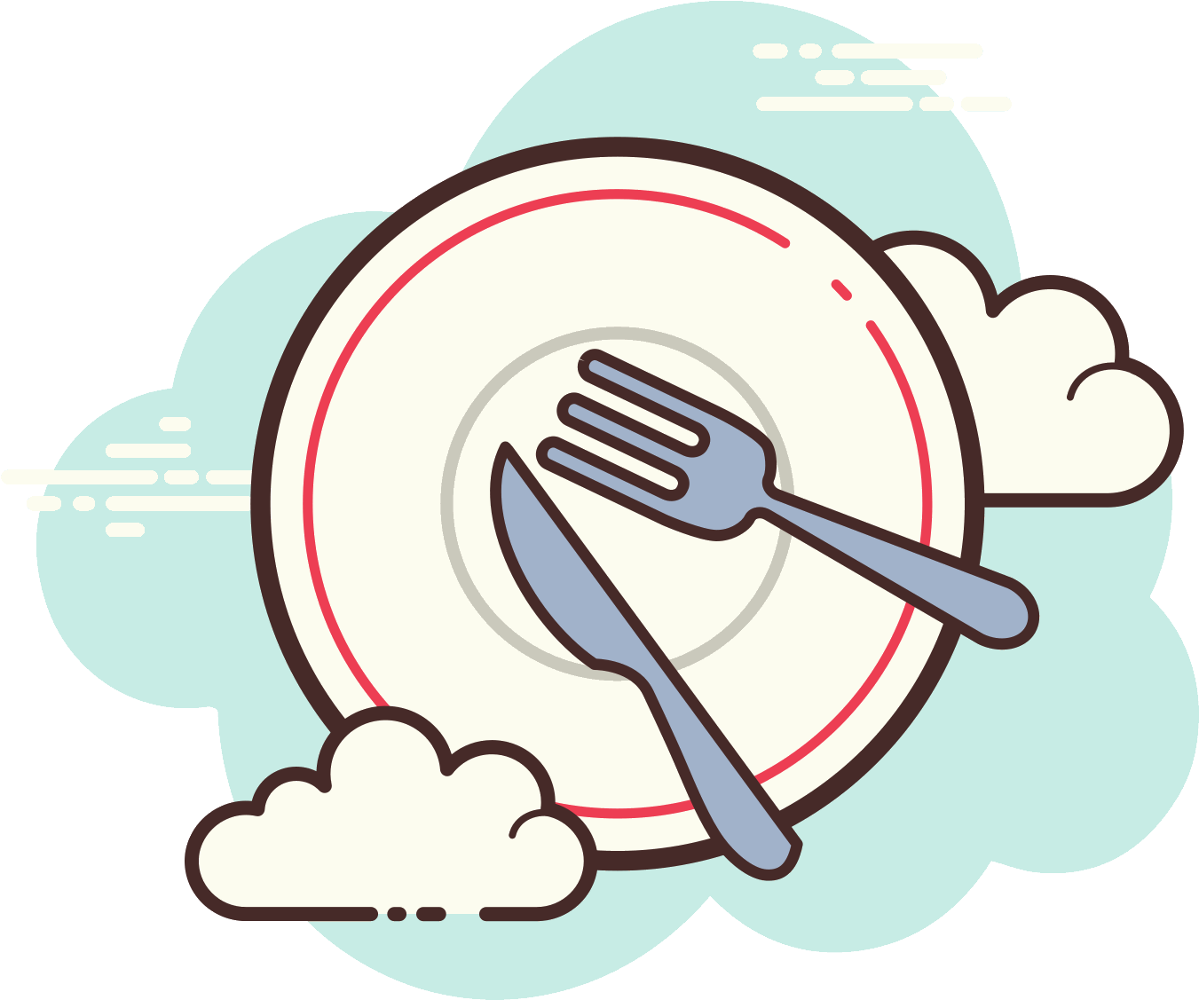 Plate Icon (1600x1600), Png Download