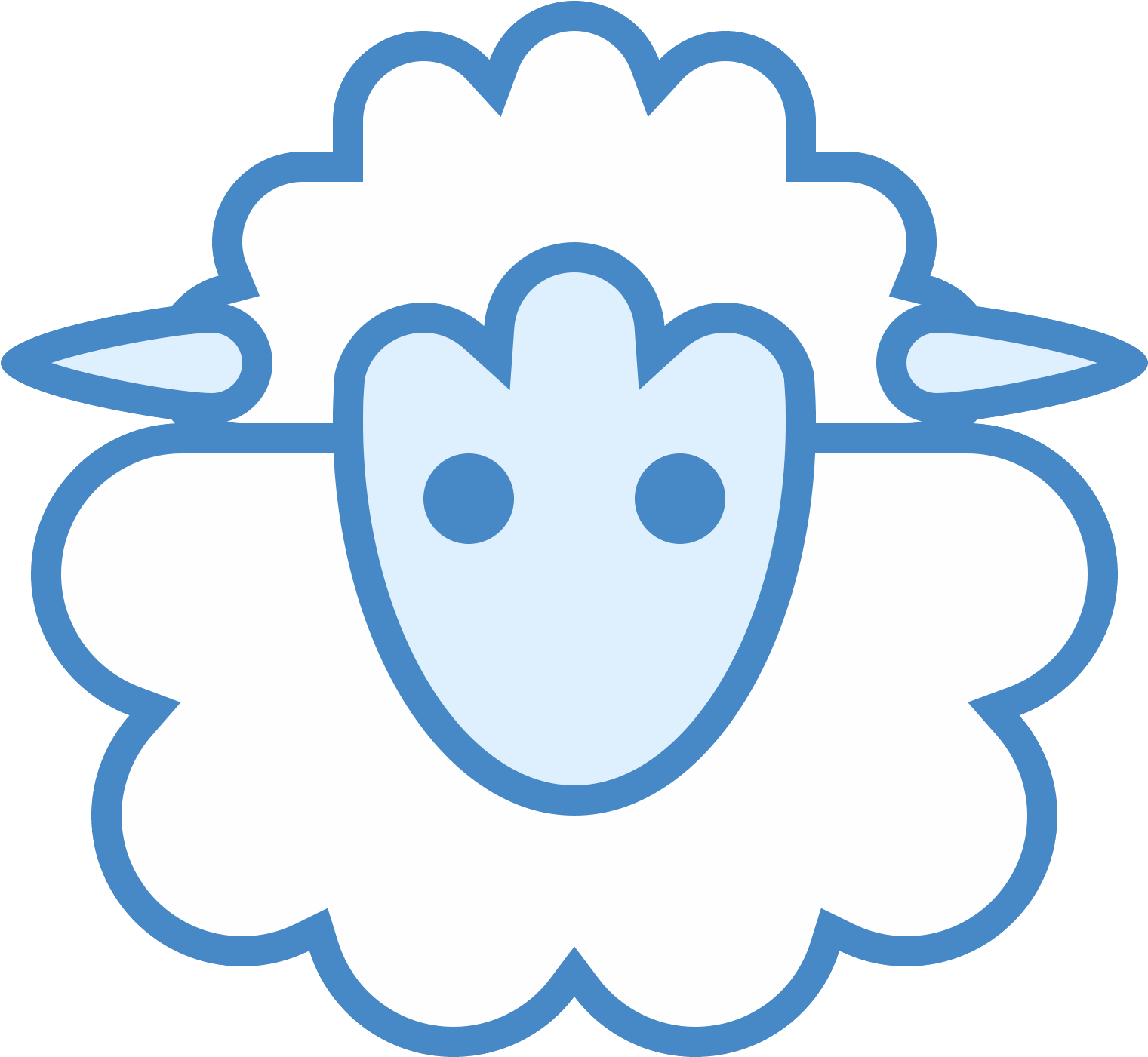 Oveja 2 Icon (1600x1600), Png Download