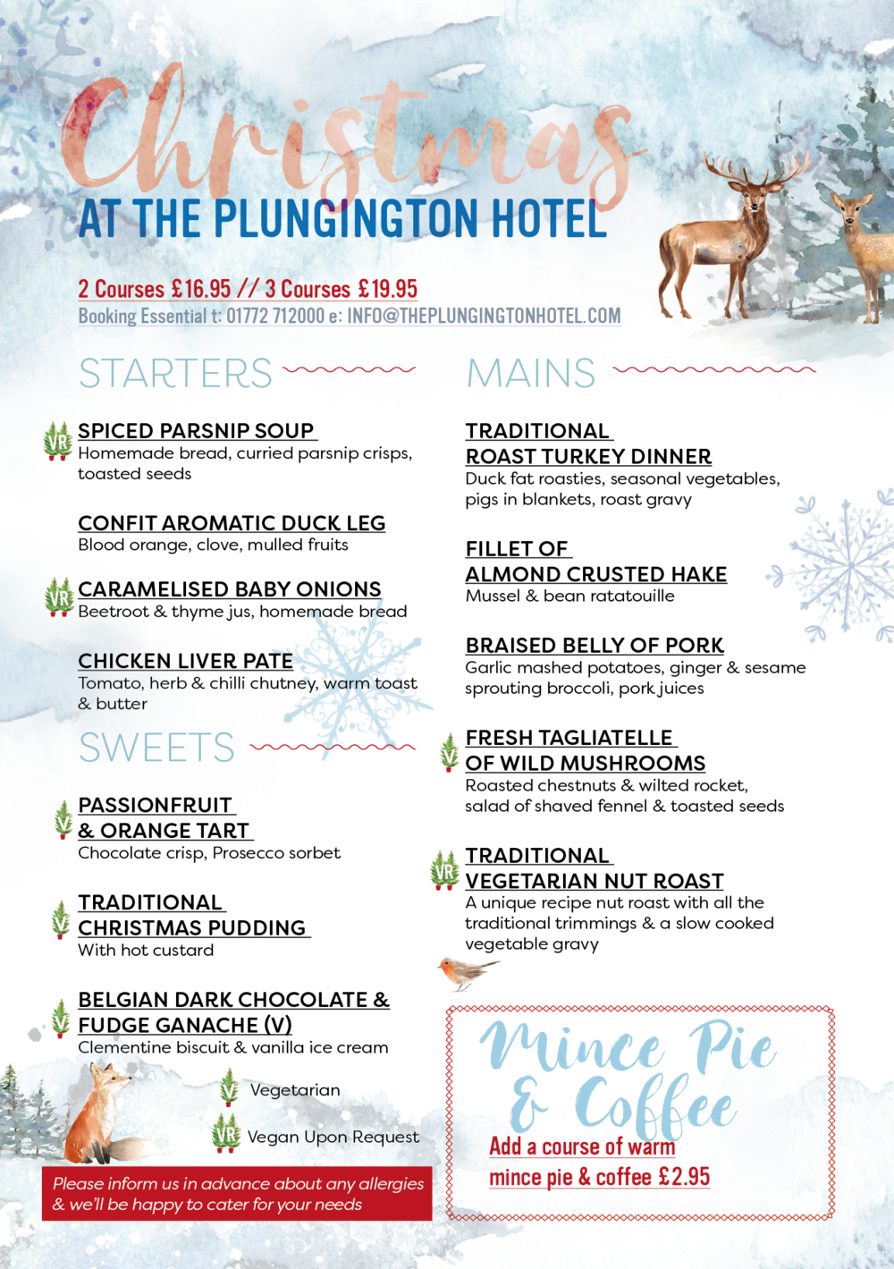 Plungie Xmas Menu 2018artboard 4 (1000x1419), Png Download