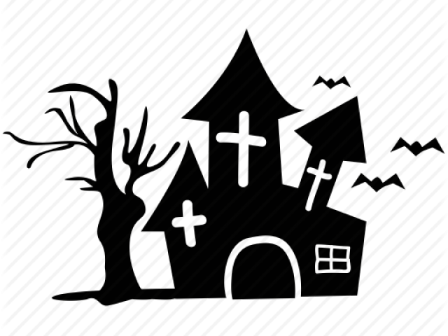 Haunted House Clipart Haunted Palace (640x480), Png Download