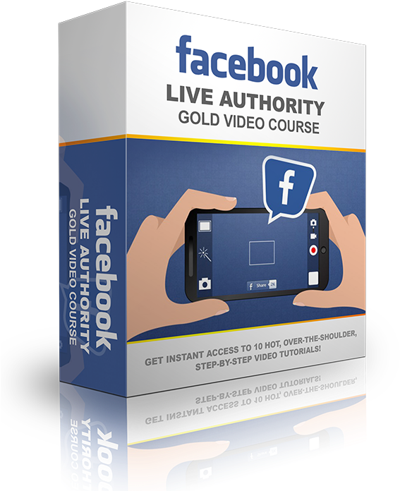Facebook Live Authority Gold Video Course (594x712), Png Download