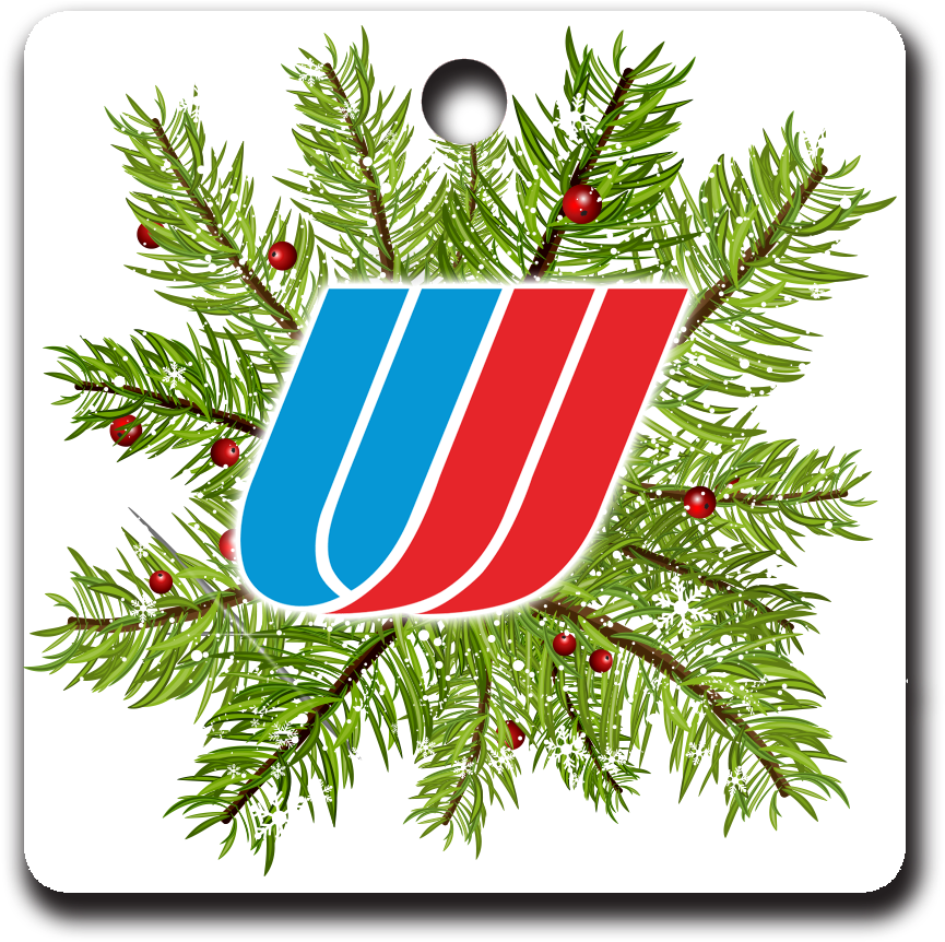 United Airlines Tulip Logo Ornaments (900x900), Png Download