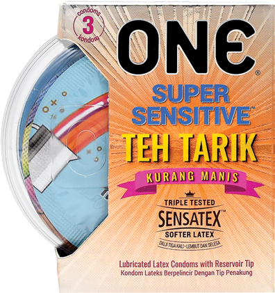 Teh Tarik Kurang Manis Condom (580x580), Png Download