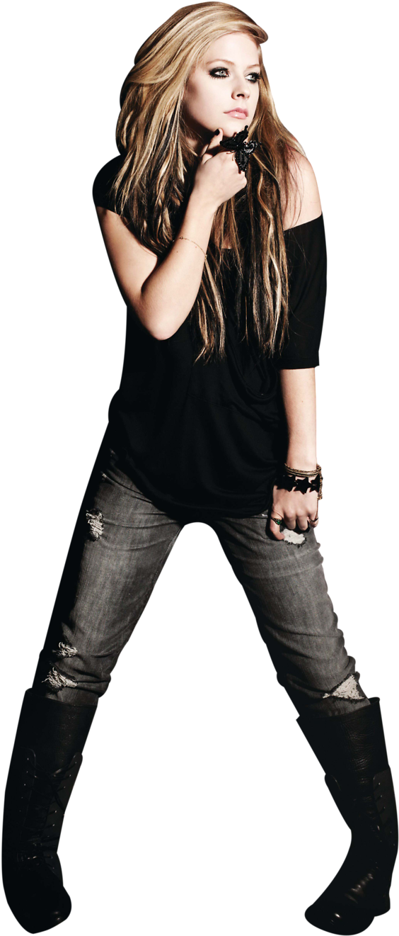 Avril Lavigne Png (594x1343), Png Download
