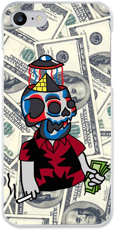 Case Transparente Hawaii Trippy Skull De Afrodite-se (800x800), Png Download