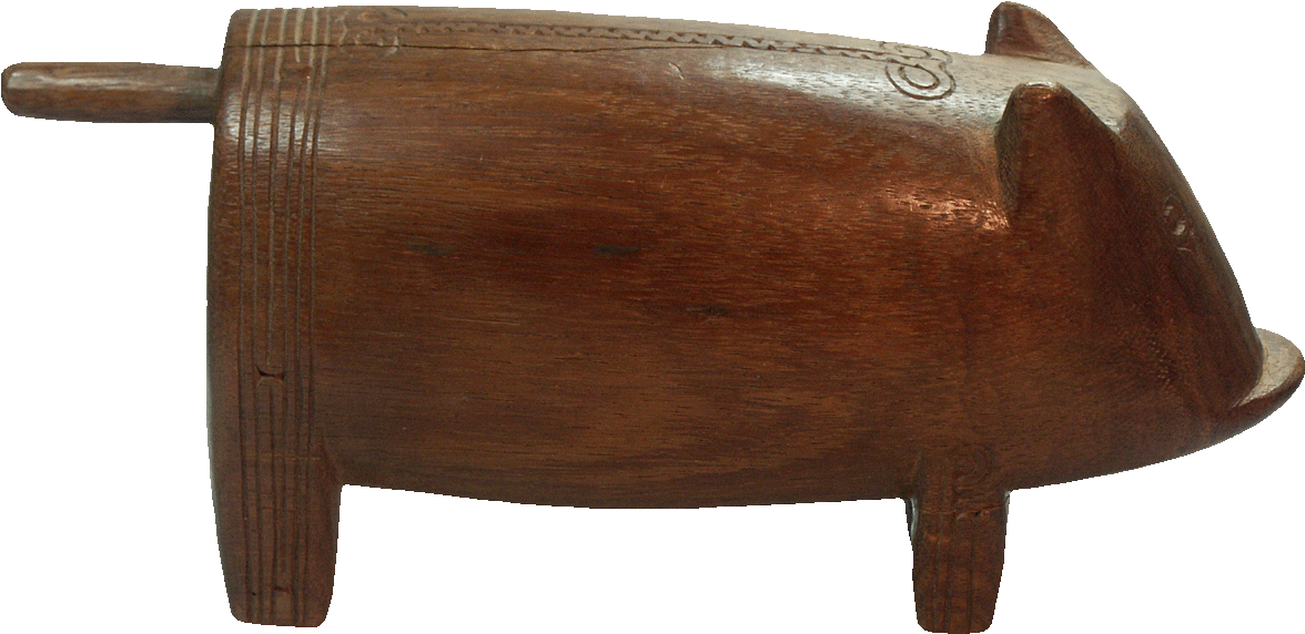 Papua New Guinea, Pig Made From Wood (1181x1181), Png Download