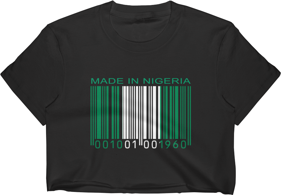 Made In Nigeria Crop Top (1000x1000), Png Download