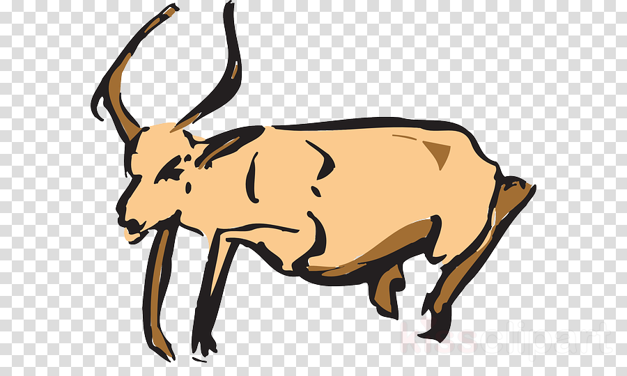 Antelope Clipart Antelope Horn Clip Art (900x540), Png Download