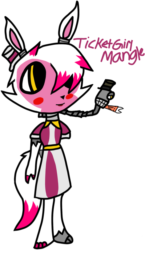 Ticket Girl Mangle By Dxc-smash (471x825), Png Download