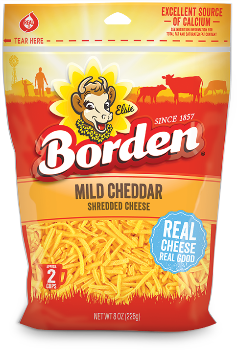 Mild Cheddar Shreds (486x715), Png Download