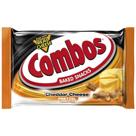 Combos Cheddar Cheese Pretzel (736x460), Png Download