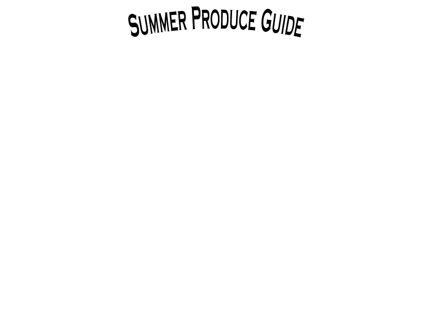 The Produce Wholesaler Summer Seasonal Guide (887x650), Png Download