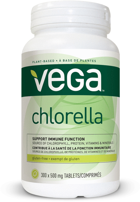 Vega® Chlorella - 300 Tablets (1120x1120), Png Download