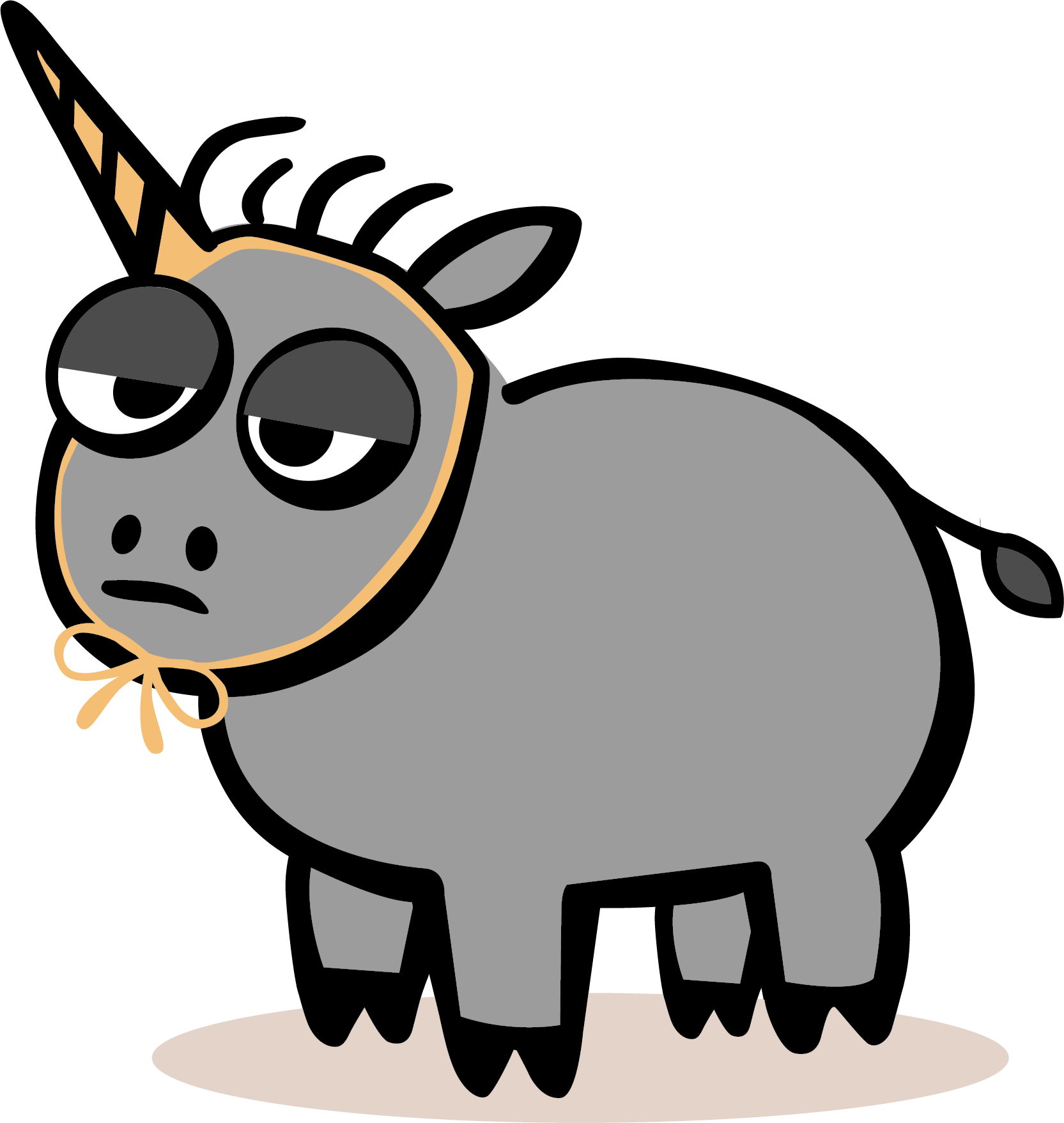 Ugly Unicorn (1665x1758), Png Download