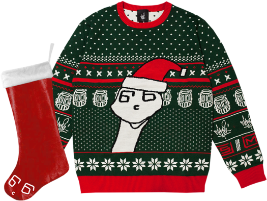Boris Holiday Sweater & Stocking Bundle (600x600), Png Download