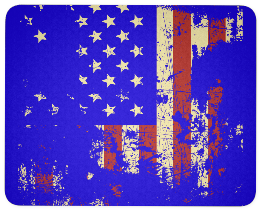 Distressed American Flag Mouse Pad (1024x1024), Png Download