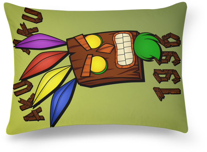 Almofada Retangular Aku Aku (800x800), Png Download