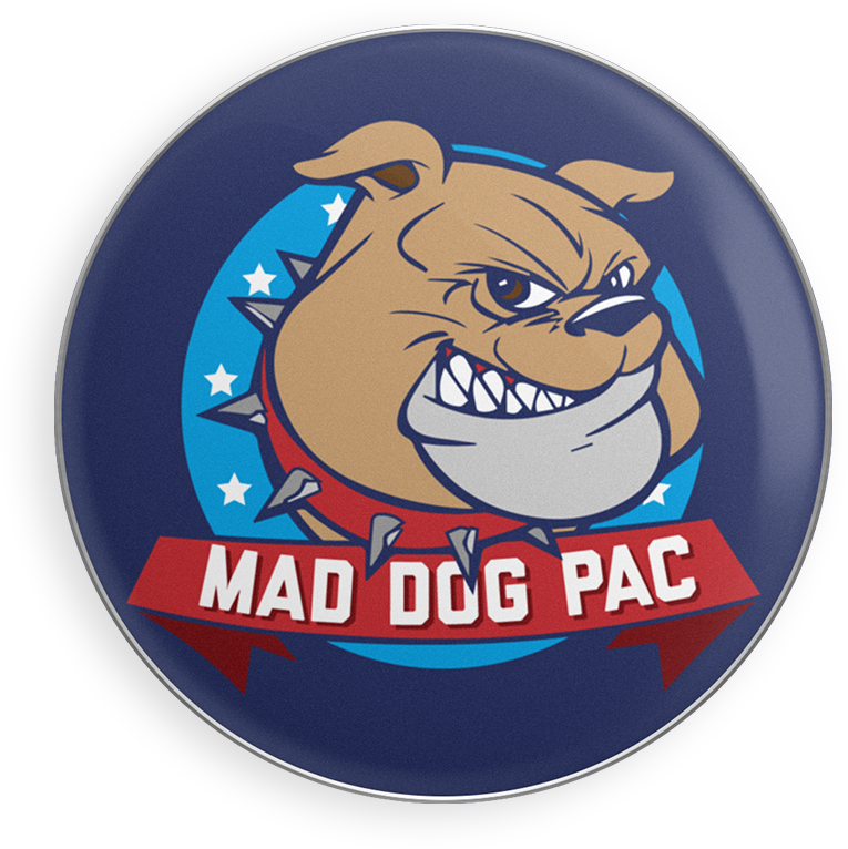 Mad Dog Enamel Pin (1500x1500), Png Download