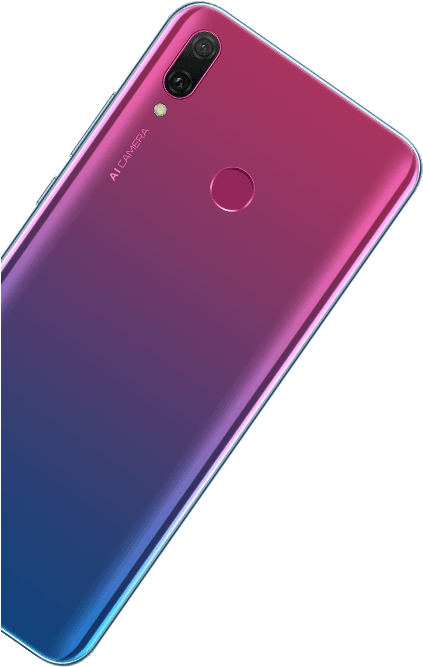 Huawei Y9 2019 3d Arc Design (750x1334), Png Download