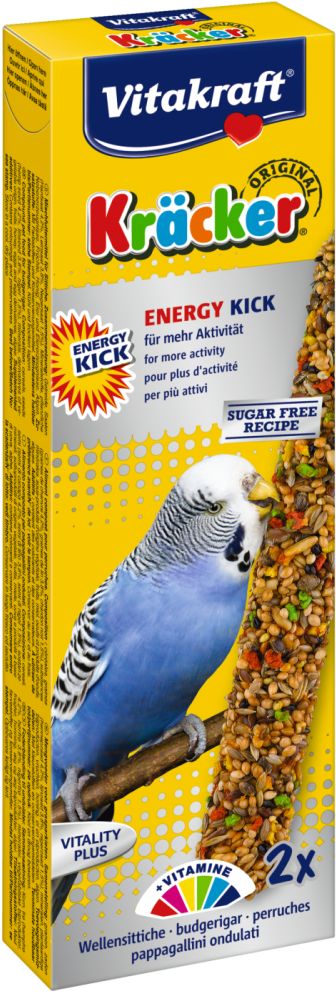 Cracker Original Energy Kick For Budgies By Vitakraft (1000x1000), Png Download