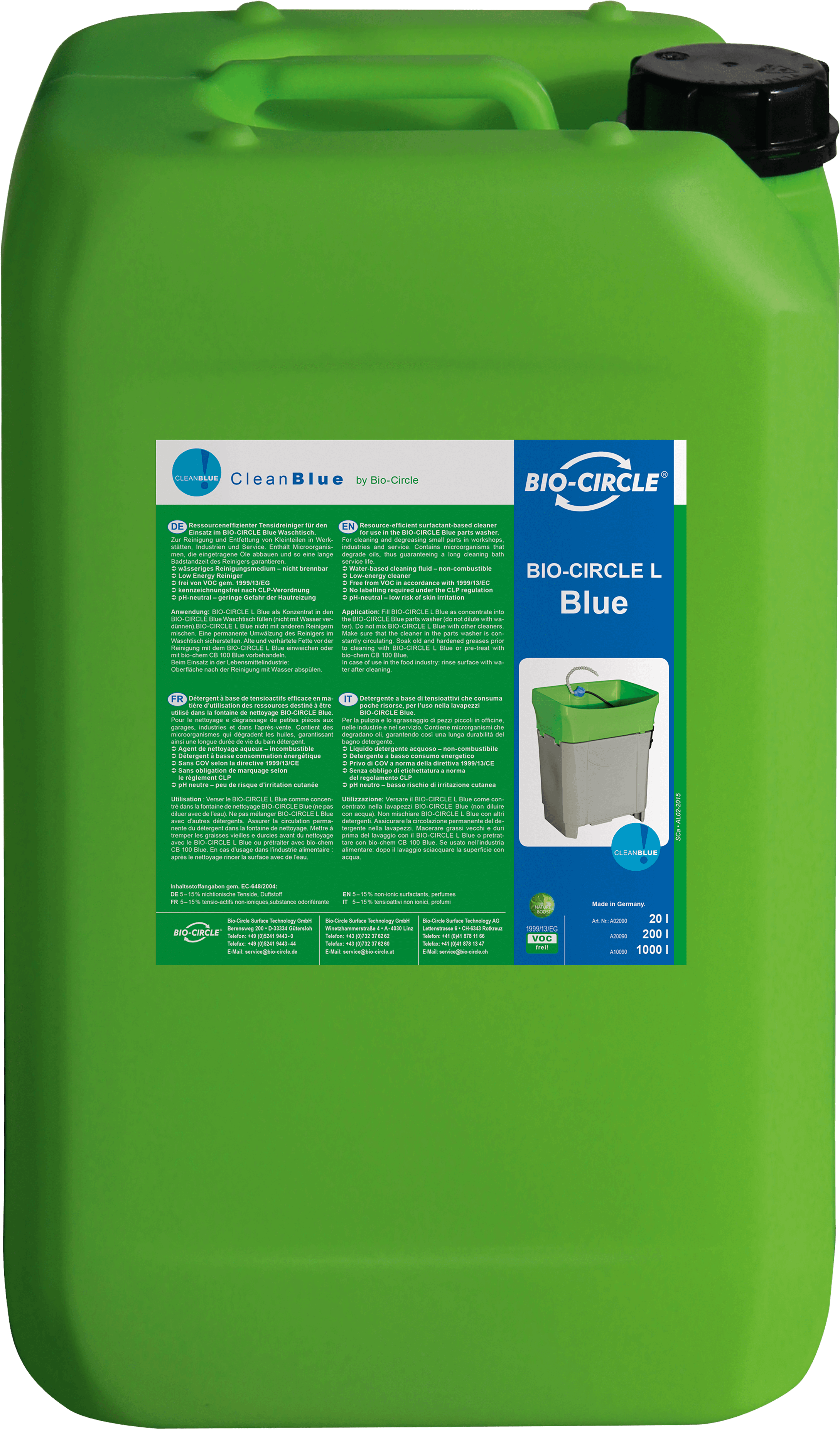 Bio Circle L Blue (2500x4194), Png Download