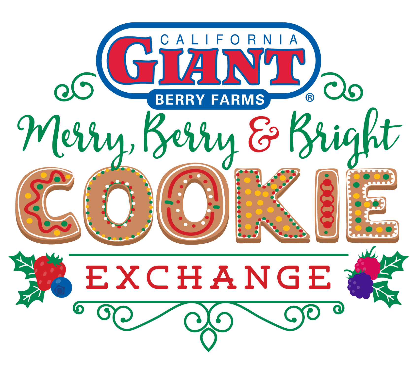 Exchange Merry, Berry And Bright Cookie Exchange (1693x1494), Png Download