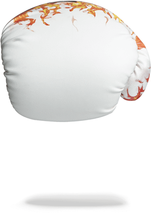 Sprayground- White Fire Money Boxing Gloves Boxing (802x1023), Png Download