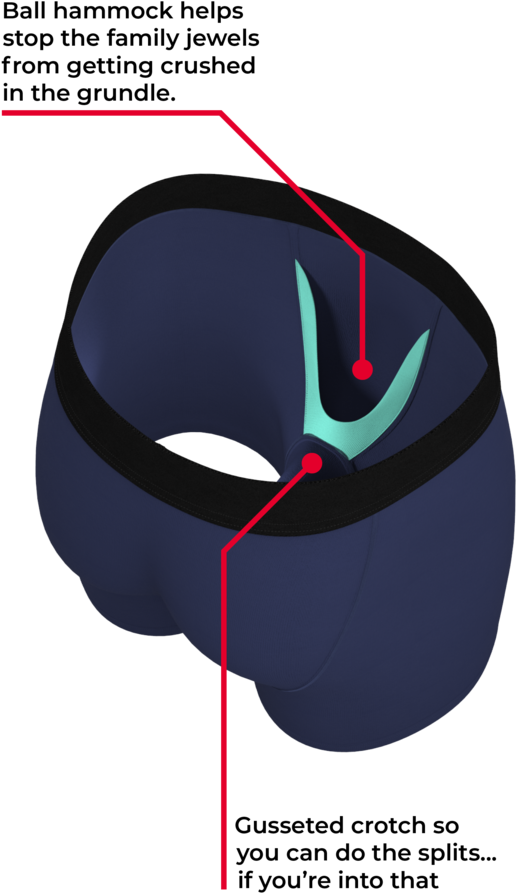 Men's Navy Blue Shinesty Ball Hammocks (683x1024), Png Download