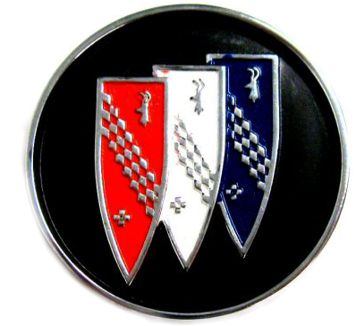 Console Lid Emblem 1965-72 Buick - 1967 Skylark Buick Emblem (500x397), Png Download