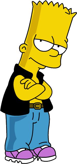 Free Icons Png - Bart Simpson (300x637), Png Download