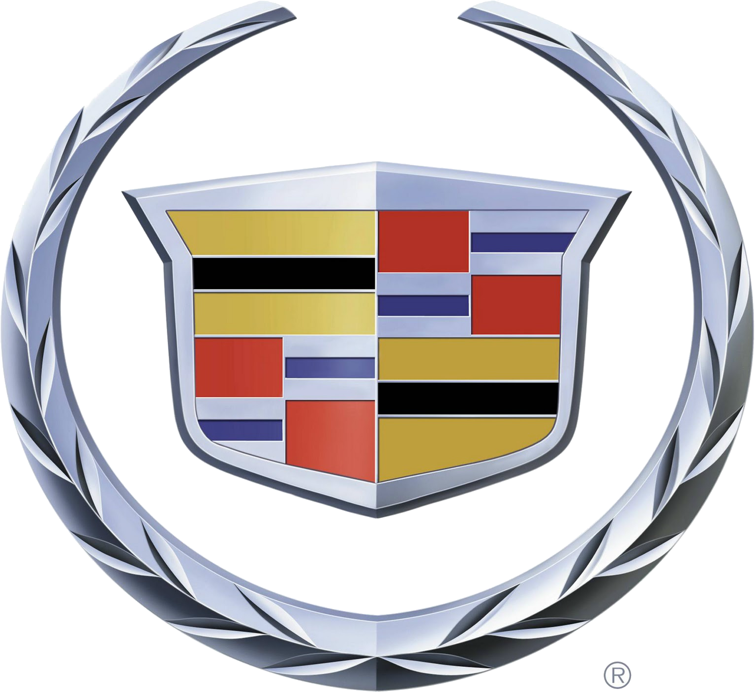 The Buick Tri-shield Emblem Is - Cadillac Logo Png (372x343), Png Download