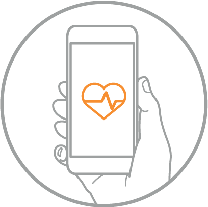 Monitoring - Heart (408x407), Png Download